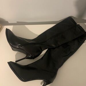 Elegant Black Women's Knee-High Boots